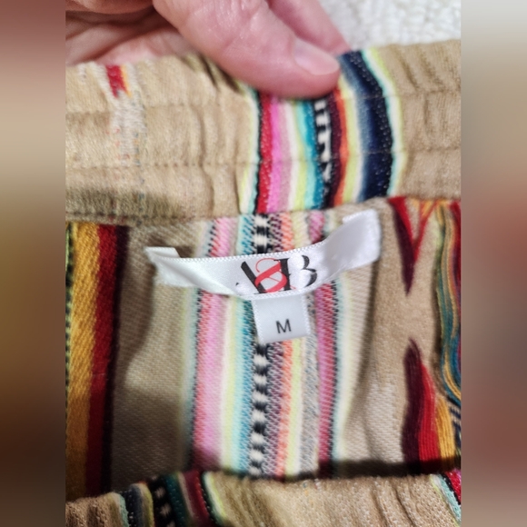 America‎ & Beyond A&B Cotton Aztec Design Pants. Comfort, Light Weight Medium - Picture 8 of 10